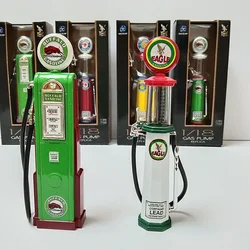 1/18 Scale Gas Station Pump Train Scene Props Alloy Model Action Character Scene Decoration Collection Display Gift Toy For Kids