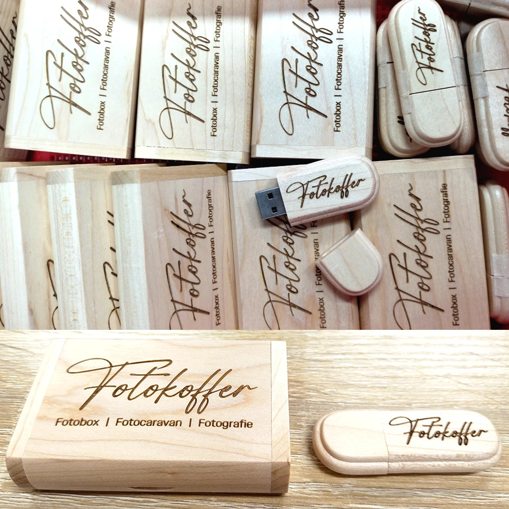 10 шт. Бесплатный индивидуальный логотип USB 3.0 Деревянная память USB-флешка-накопитель Pendrive 4 ГБ 16 ГБ 32 ГБ 64 ГБ U-диск Свадебный подарок