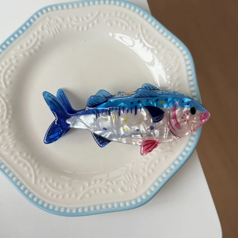 

Creative Hairpin Ocean Animal Hair Claw Tuna Fish Goldfish Marine Life Fish Hair Clip Geometry Pvc Fish Grab Clip Female
