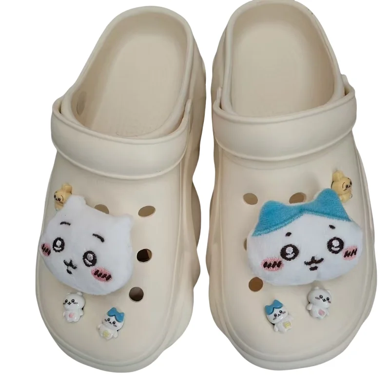 Симпатичные мультяшные Chikawas Clogs Пряжка для обуви Kawaii  blomätレ Hachiware сау Германия Kuya USAG ちいかわ Пряжка для обуви с цветком Декоративная