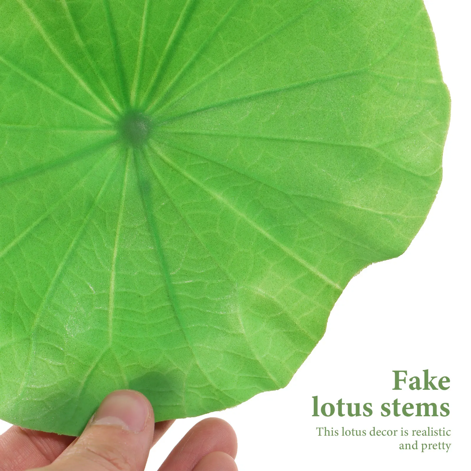 

1Set Lifelike Plastic Lotus Decor with Excellent Craftsmanship for Various Occasions Garden Ponds Fountains Home