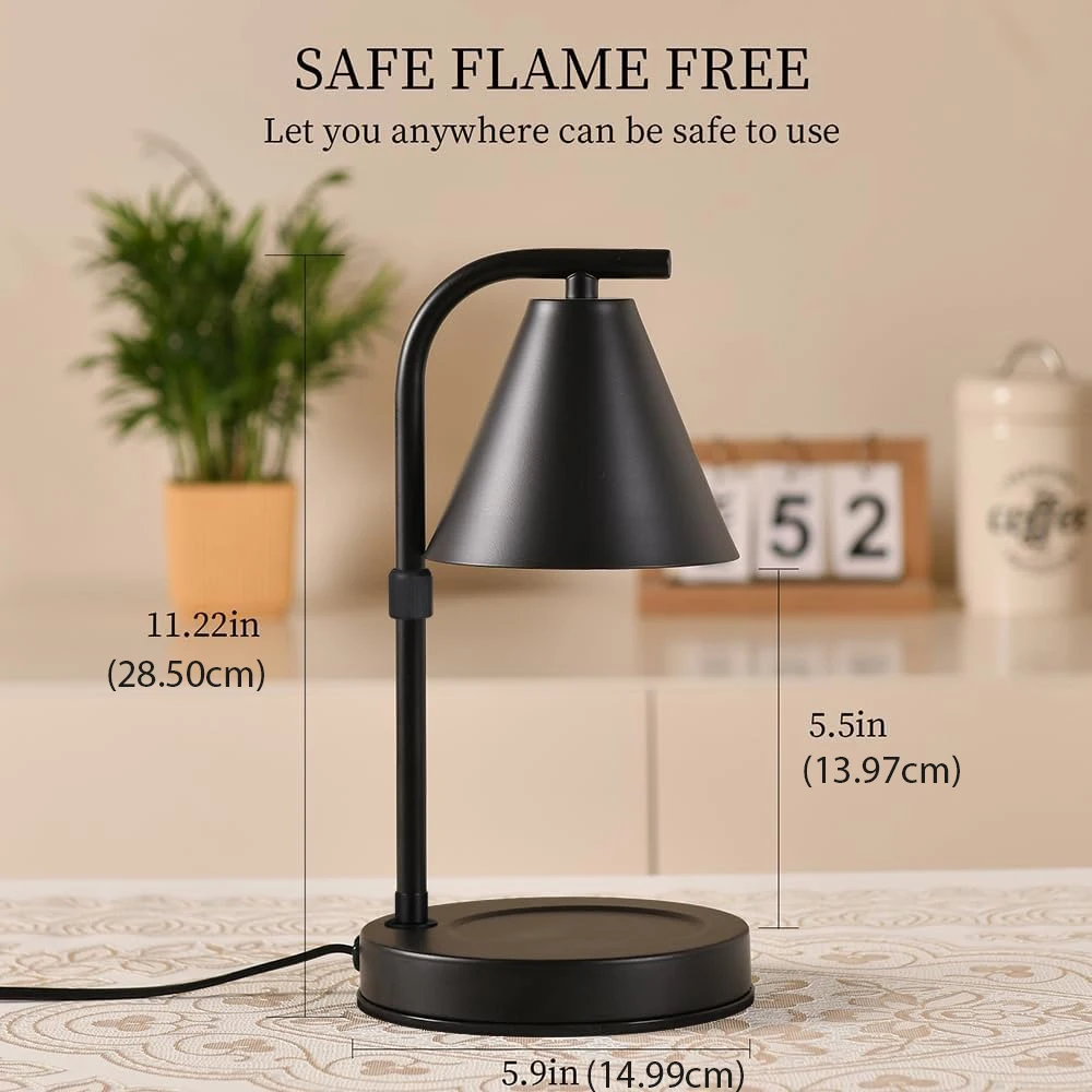 Electric Candle Lamp Warmer, Dimmable Wax Melt Warmer for Scented Candles Compatible Candle Jar