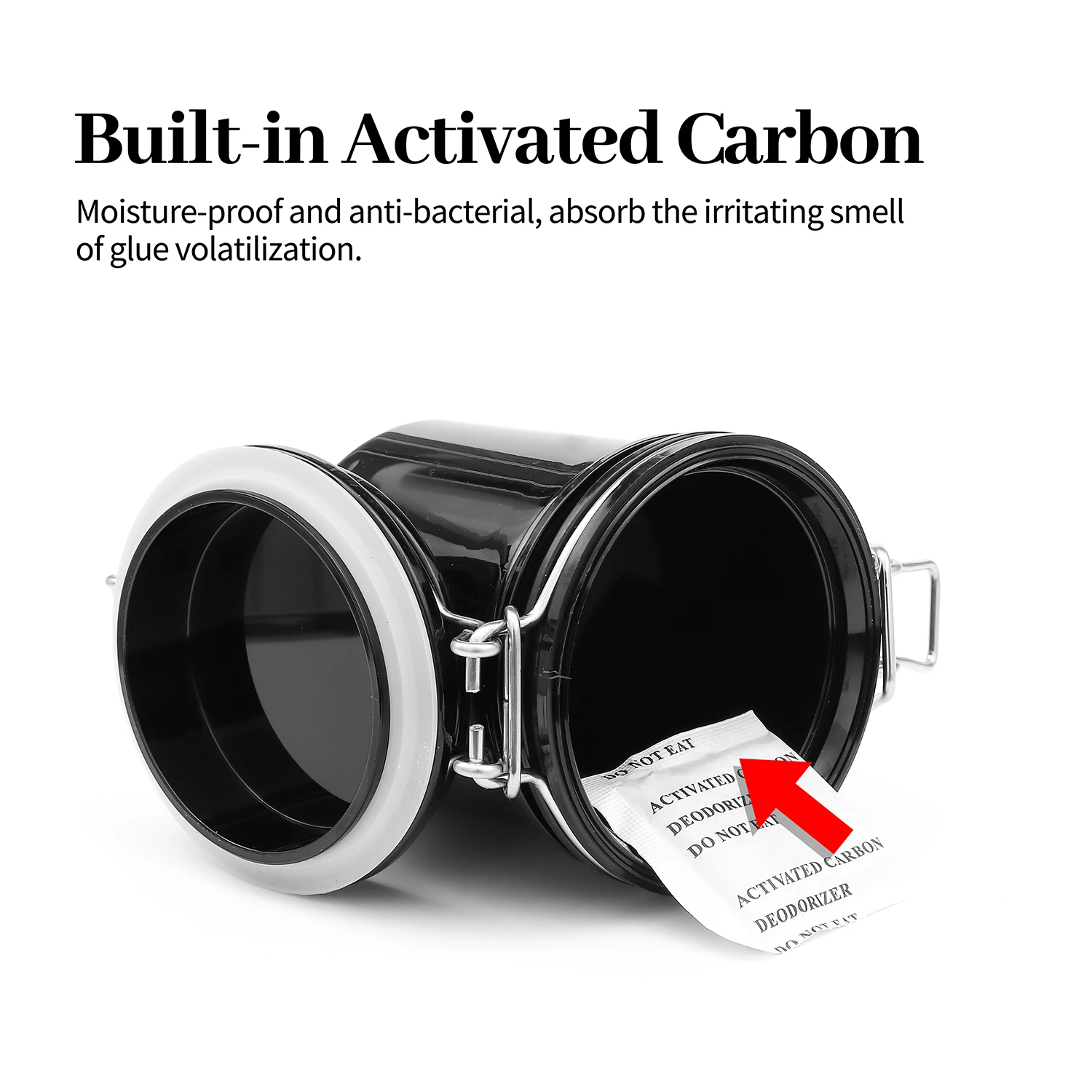 Xiaomi-まつげのり収納容器,まつげエクステ用接着剤ホルダー,接着剤,3つの接着剤ホルダー,密封された瓶,タンクボックス