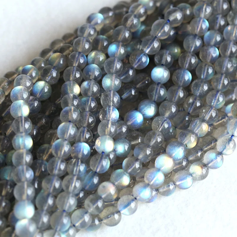 

Veemake натуральный лабрадорит круглые свободные бусины для изготовления ювелирных изделий DIY ожерелье браслет серьги натуральный драгоценный камень кристалл 04129