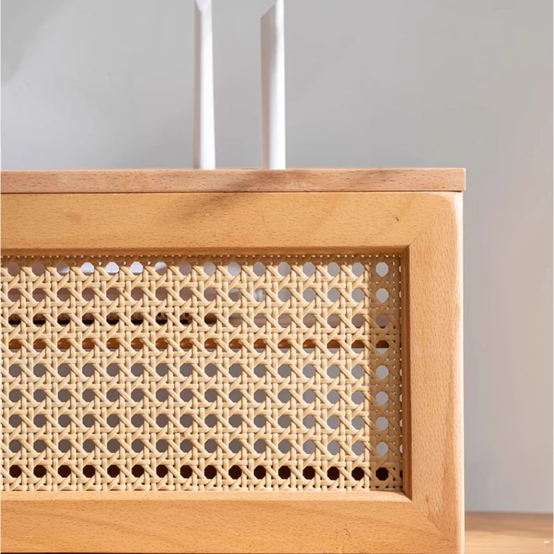 

Solid Wood Router Storage Box WiFi Modem Storage Shelf with Cable Management TV Set-Top Box Holder Decor Cover for Living Room