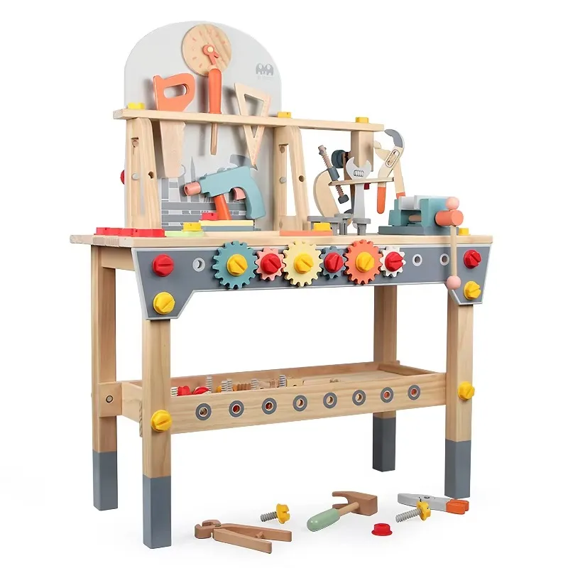 

Exercise Children's Hands on Ability Educational Toy Tool Bench Toy Wooden Tools Sets Toy for Kids