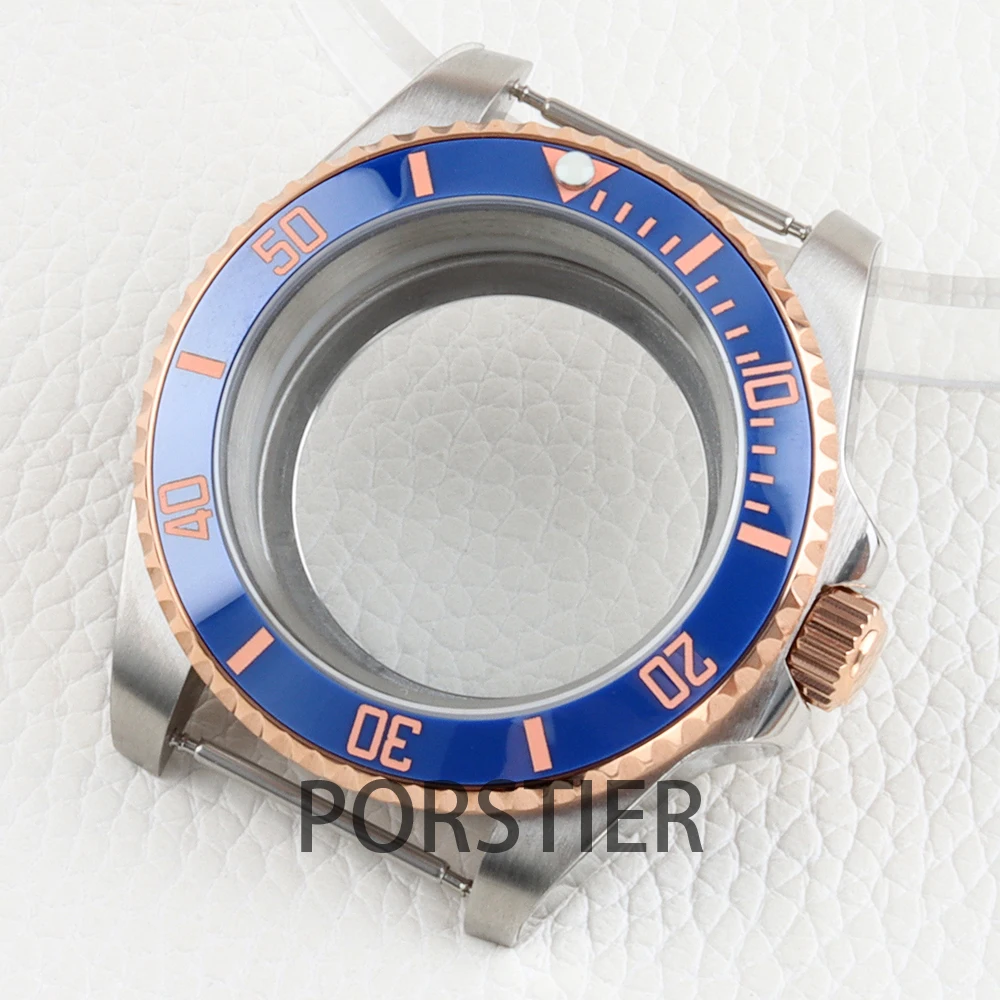 40mm NH35 Watch Case Sapphire Glass Solid 316L Stainless Steel for SUB GMT Yacht-Master NH34 NH35 NH36 NH38 Movement 28.5mm Dial
