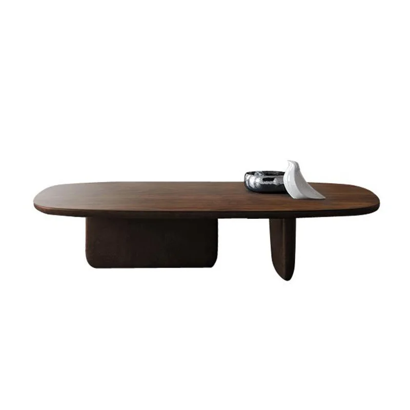 Solid wood coffee table Simple living room Wooden tea table Living room Log tea table