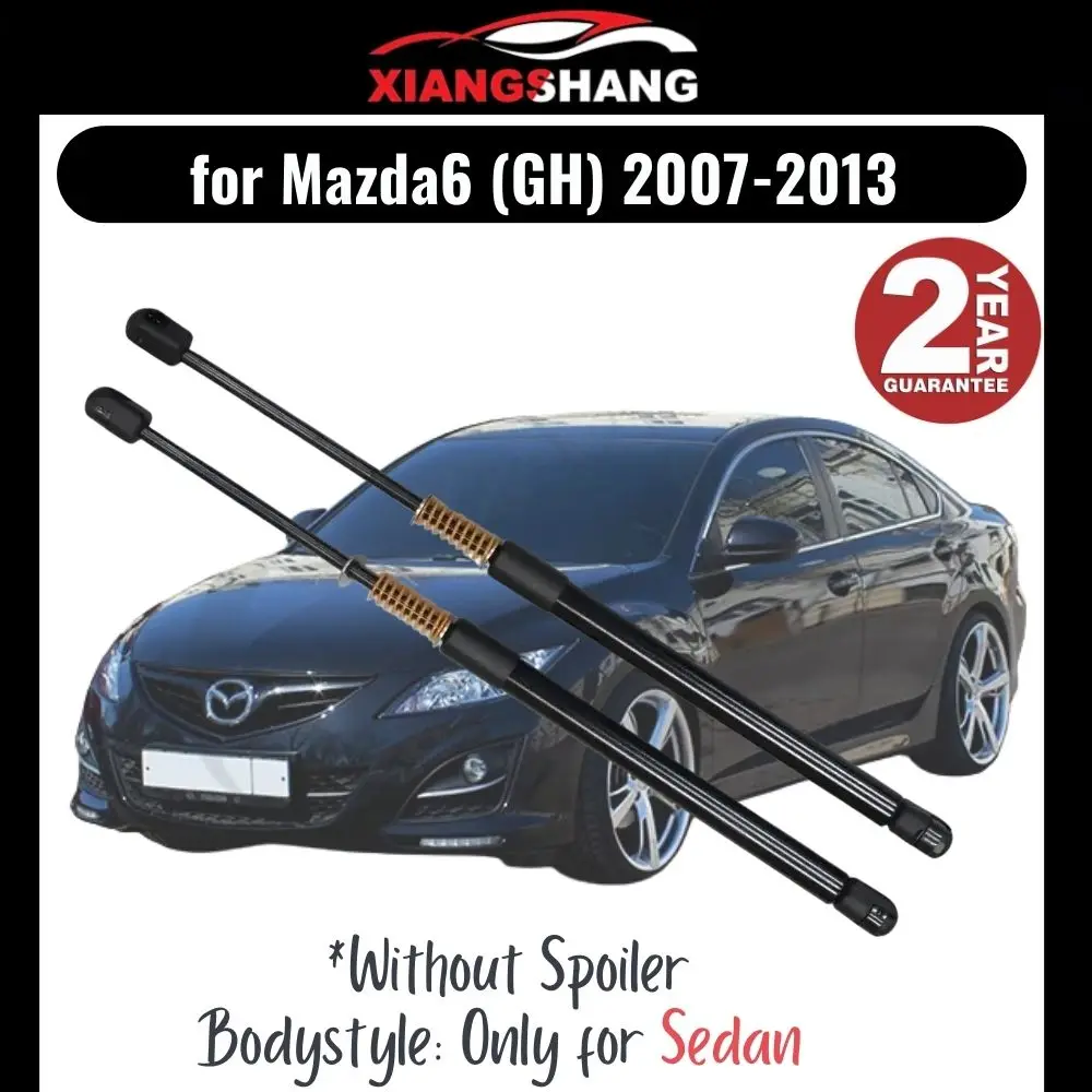 

2pcs Rear Tailgate Damper for Mazda6 (GH) Sedan Without Spoiler 2007-2013 WITH SPRING Trunk Boot Gas Charged Gas Struts