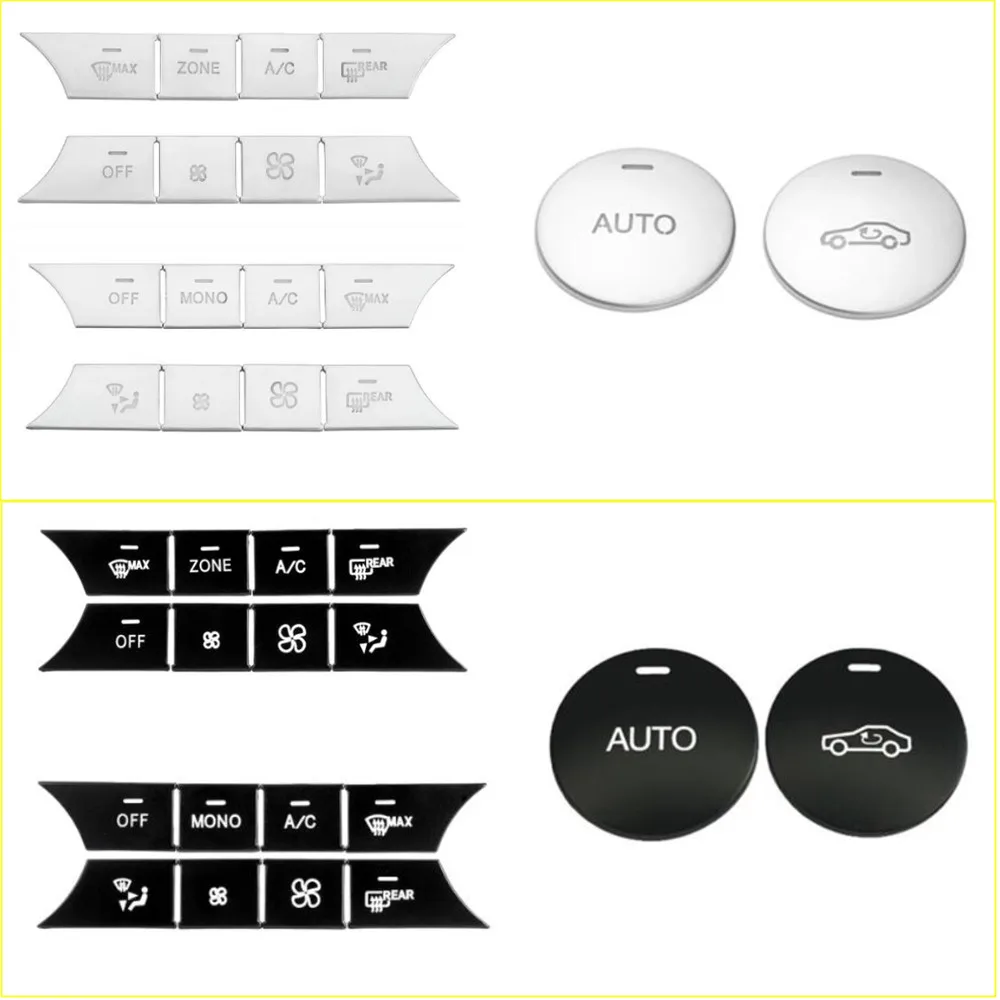 For Mercedes Benz C CLS GLK GLE Class W204 X204 Car Interior Central AC Air Conditioning Media Volume Button Cover Trim Sticker