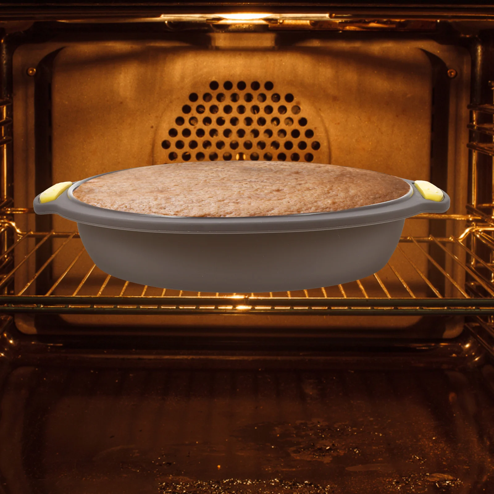 

Heat Resistant Silicone Cake Mold Non-Stick Baking Pan Flexible Long Lasting Kitchen Tool For Diy Home Baking Foldable Easy
