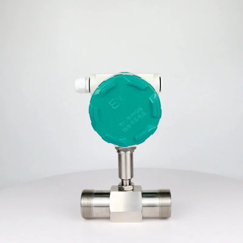 Intelligent Integration Flange Thread Cailbrated Turbine Flowmeter Modbus Digital 4-20ma RS485 Pulse Output Turbine Flowmeter