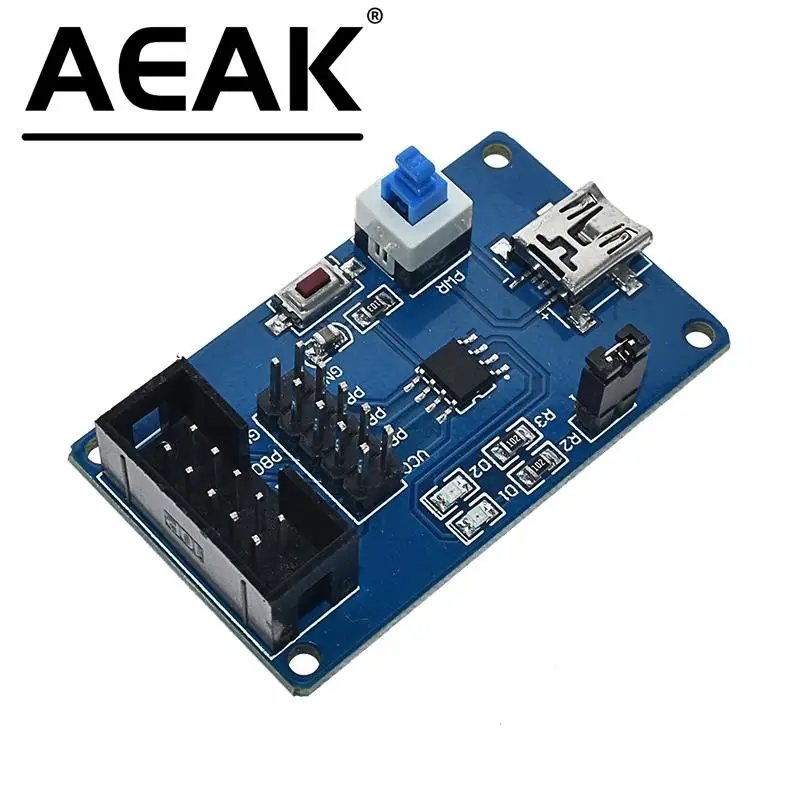 AEAK Attiny13 AVR Development Board Attiny13A-SSU Learning Board Experimental Test Boards AVR Board Minimum System