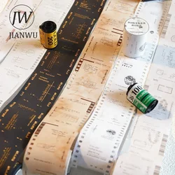 JIANWU 55mm*200cm Dream Back Film Collection Series Vintage Border Label Material Collage Tape Creative DIY Journal Stationery