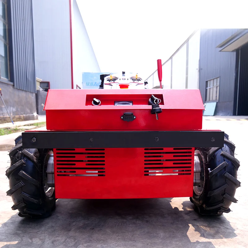 Customized Agriculture Engine 23.6IN Wheel Robot 225cc Self Propelled Garden Remote Control Lawn Mower