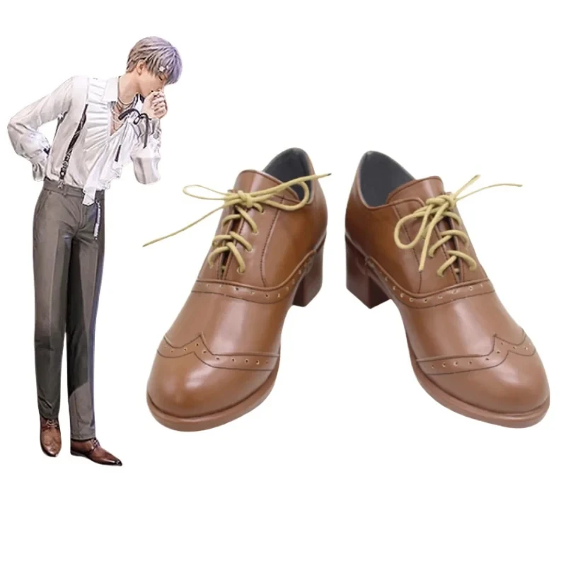 

Aster Love and Deepspace Xavier brown cosplay shoes yy:89