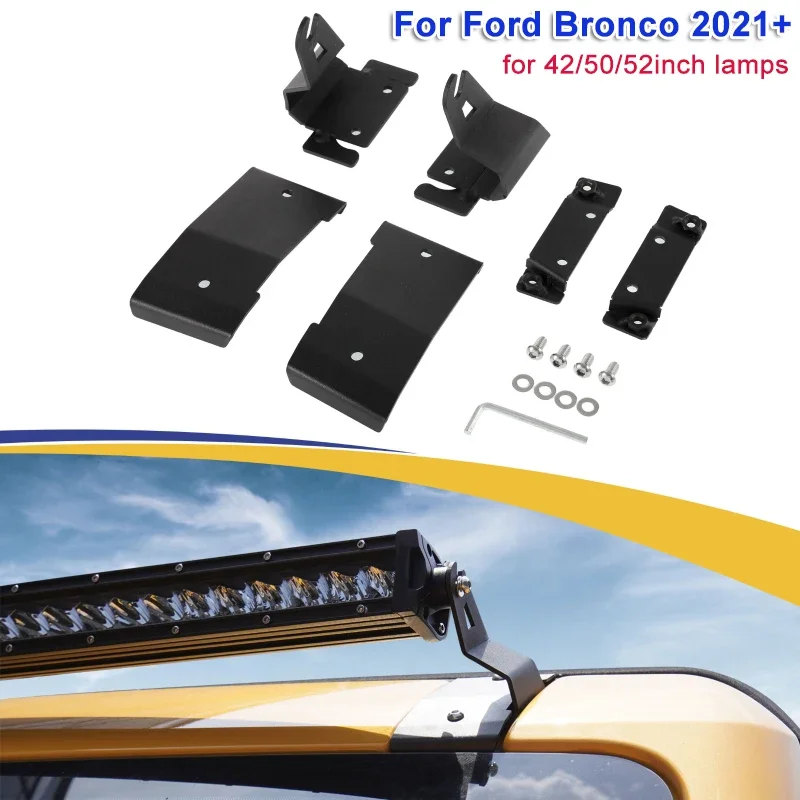 1Pair Car LED Work Light Mounting Bracket for Ford Bronco 2021+ (without LED Work Light)