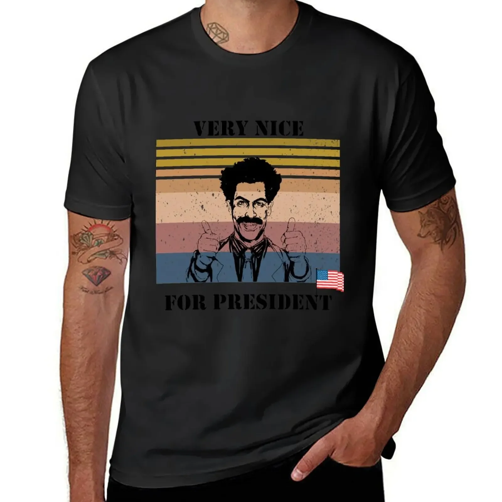 borate for president very nice T-Shirt fashion shirts topping Funny t-shirt funny t shirts men