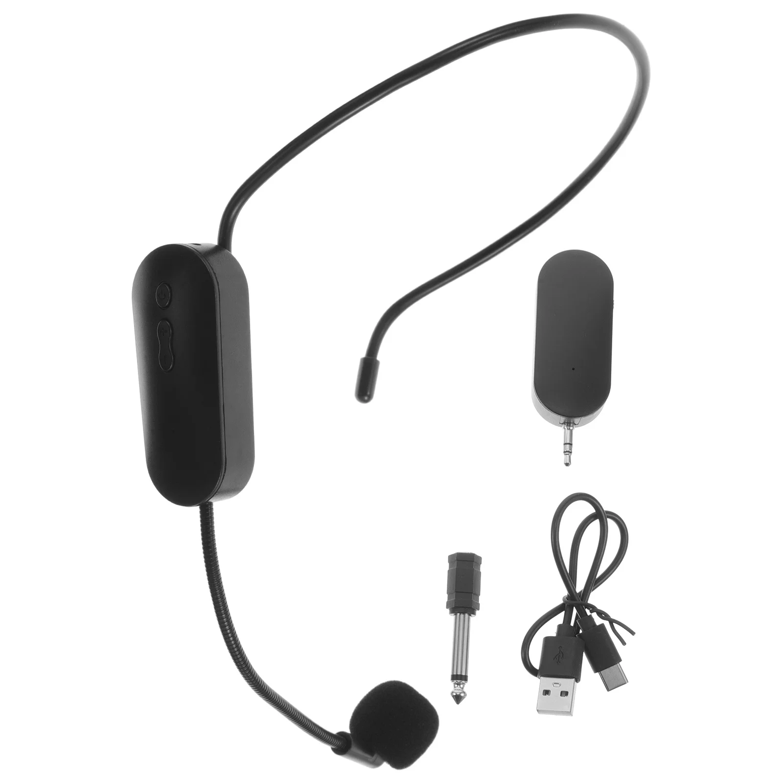 1Set Head-Mounted Wireless Microphone for Classroom Teaching Public Speaking Singing Voice Amplifier Professional Instructor