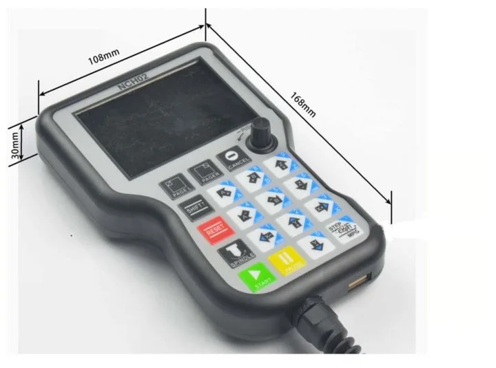 Sistema di controllo del movimento della macchina per incidere CNC NCH02 Versione aggiornata DM100 Controller offline portatile a 3 assi/4 assi/5 assi