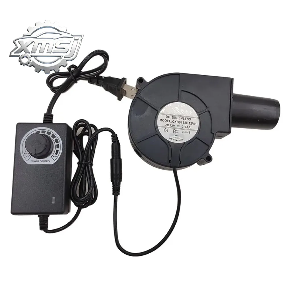 Ventilador Turbo de Alta Presión 9733, DC 12V 2.7A, 5500-5800 RPM, Piezas de Repuesto para Ventilador de Aire de Media Presión