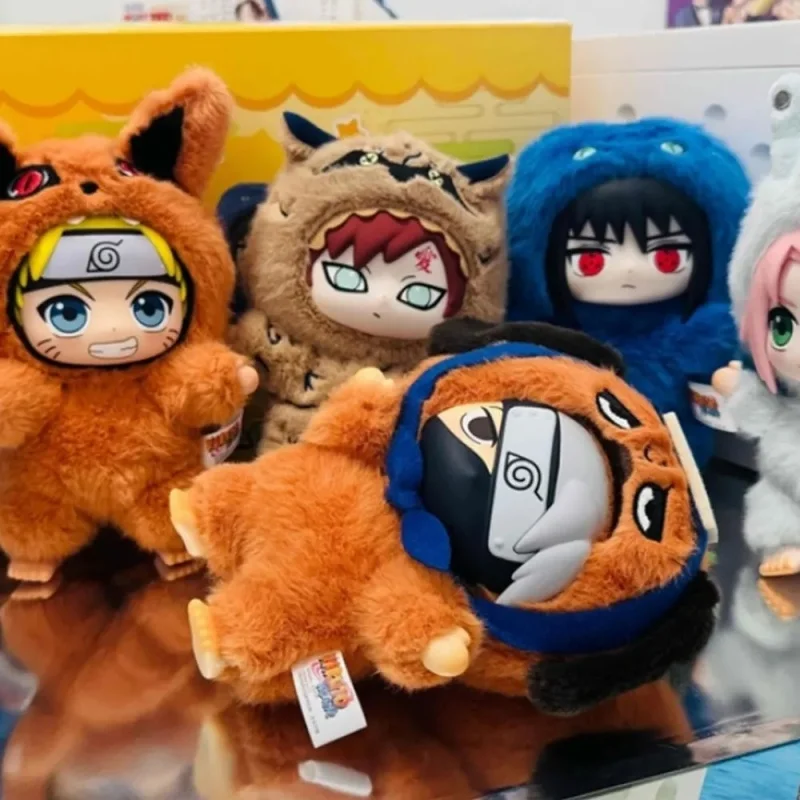 Naruto Uzumaki Naruto boîte aveugle bête fête série poupée en peluche personnages d'anime jouets mignons profiter de la fonction de déballage boîte aveugle