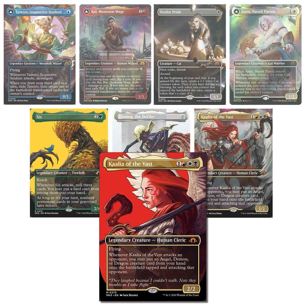 

Magic the Gatherings storms 17PC homemade Ulamog Kozilek Tamiyo Ocelot Pride Ajani Tamiyo Emrakul Board game toycollectible card