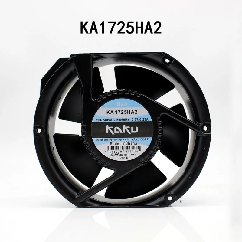 Y+KAKU Fan KA1725HA2 220-240V 0.20/0.17A 172*151*50MM Durable Advanced Cooling Fan