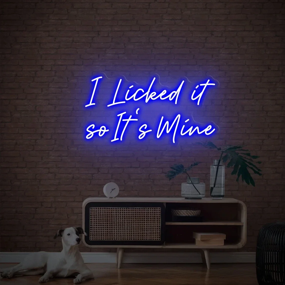 I Licked It So It's Mine Neon Sign Neon Signs for Room Wall  Room Decoration  Custom Neon Sign  Wedding Decoration  Party