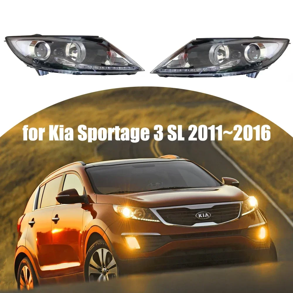 

Car Headlights Assembly for Kia Sportage 3 SL 2011~2016 2012 2013 2014 2015 Fog Lights Map Halogen Corner Lamps LED Accessories