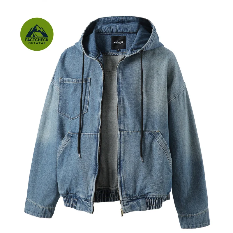 

FACTCHECK High Quality EU US Size New solid color washed denim jacket