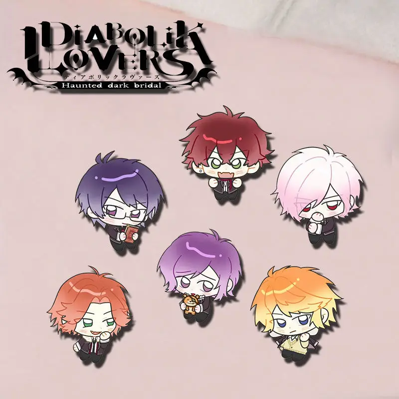 

Anime DIABOLIK LOVERS Sakamaki Ayato Badge Brooch Pin Clothes Backpack Decoration Lapel Personalized Chest Tag