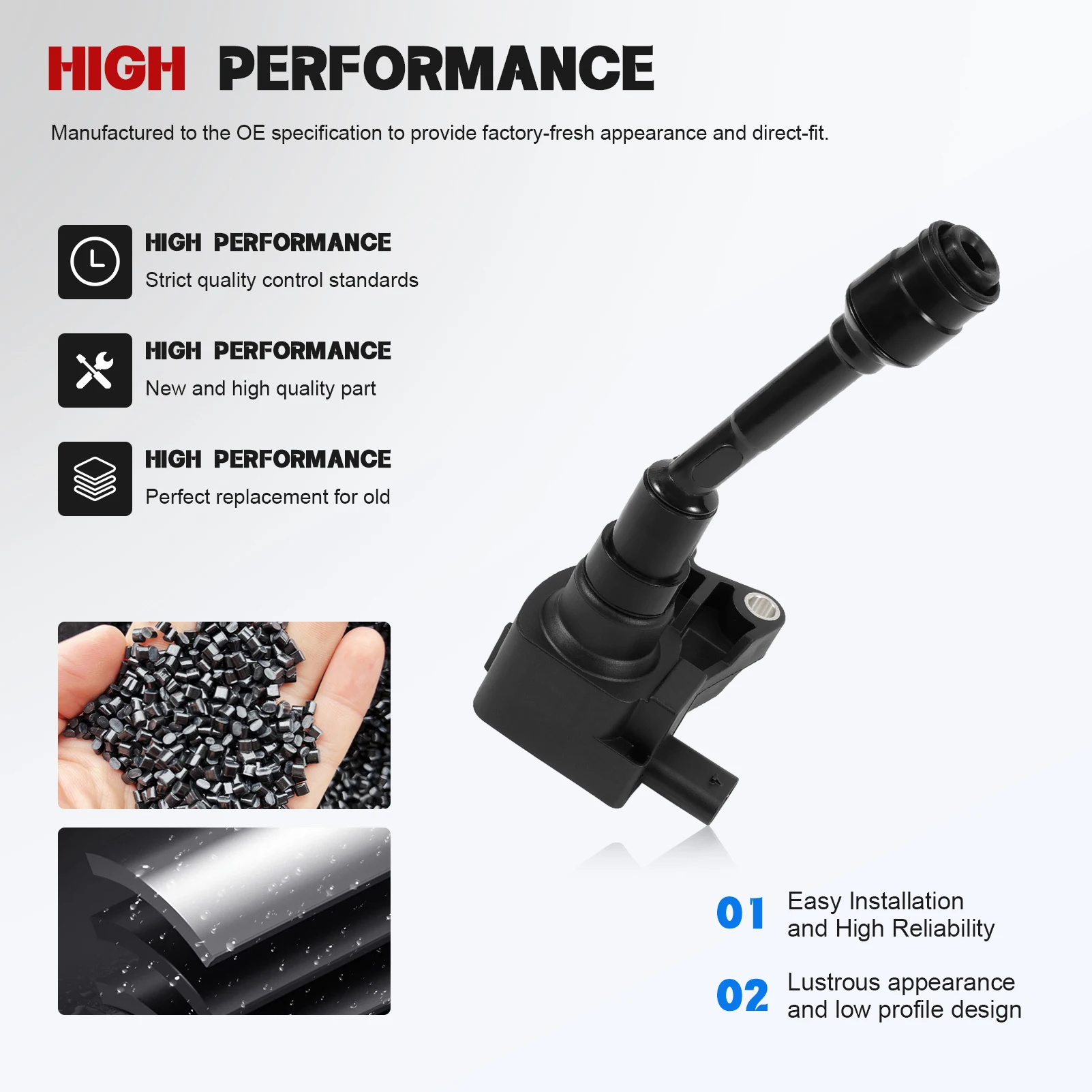 

3Pcs CM5G12A366CB Ignition Coil 1827901 for Ford Focus III 1.0 2012- Ecosport Fiesta VI Mondeo V C-MAX II 1.0 2012-2019 Transit