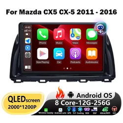 Car Radio Multimedia Video Player Navigation GPS For Mazda CX5 CX-5 CX 5 2011 - 2016 Android 16 Auto Wireless Carplay BT No 2din
