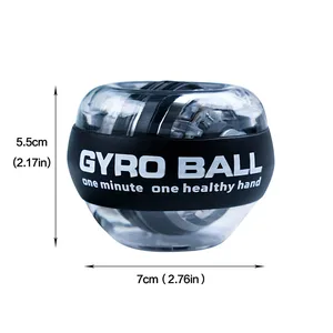 LED Power Pulse Gyro Ball ، مدرب الطاقة ، بدء التشغيل التلقائي لذراع الدوران ، تمرين اليد ، معدات اللياقة البدنية الرياضية أفضل 8 أجهزة تمرين يدوية للمبيعات - رقم 6