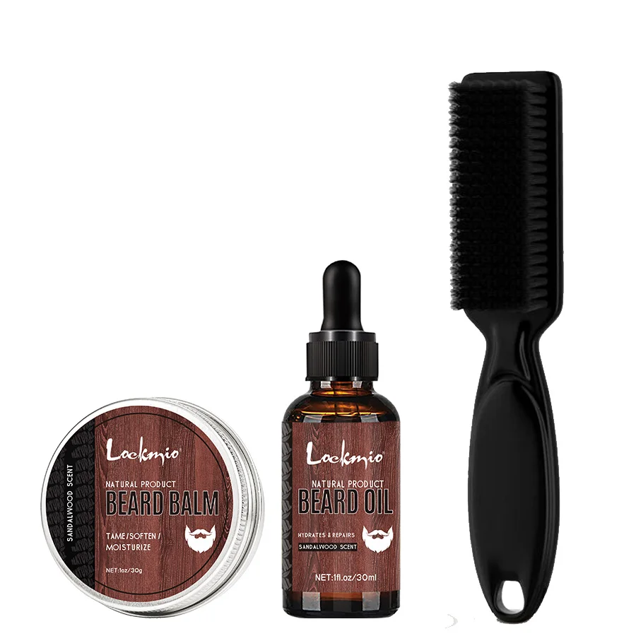 Men's Beard Moisturizing Oil Styling Cream Beard Brush Facial Hair Care Product Healthy Mustache Strong Growth Oil Gifts for Men