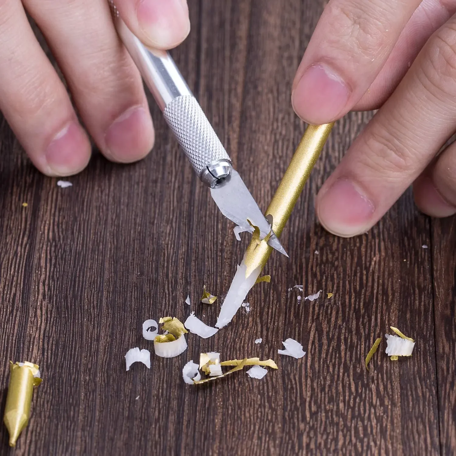 سكين القلم المعدني الصغيرة نحت الحرفية سكين عدة عدم الانزلاق سلامة النقش القاطع نحت النحت ورقة قطع أدوات الحرف اليدوية