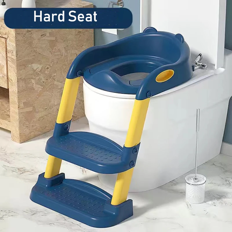 Nieuwe Zindelijkheidstraining Zitje Met Opstapje Ladder Opvouwbare Toiletbril Rugleuning Trainingsstoel Voor Baby Kids Draagbare Kinderpot