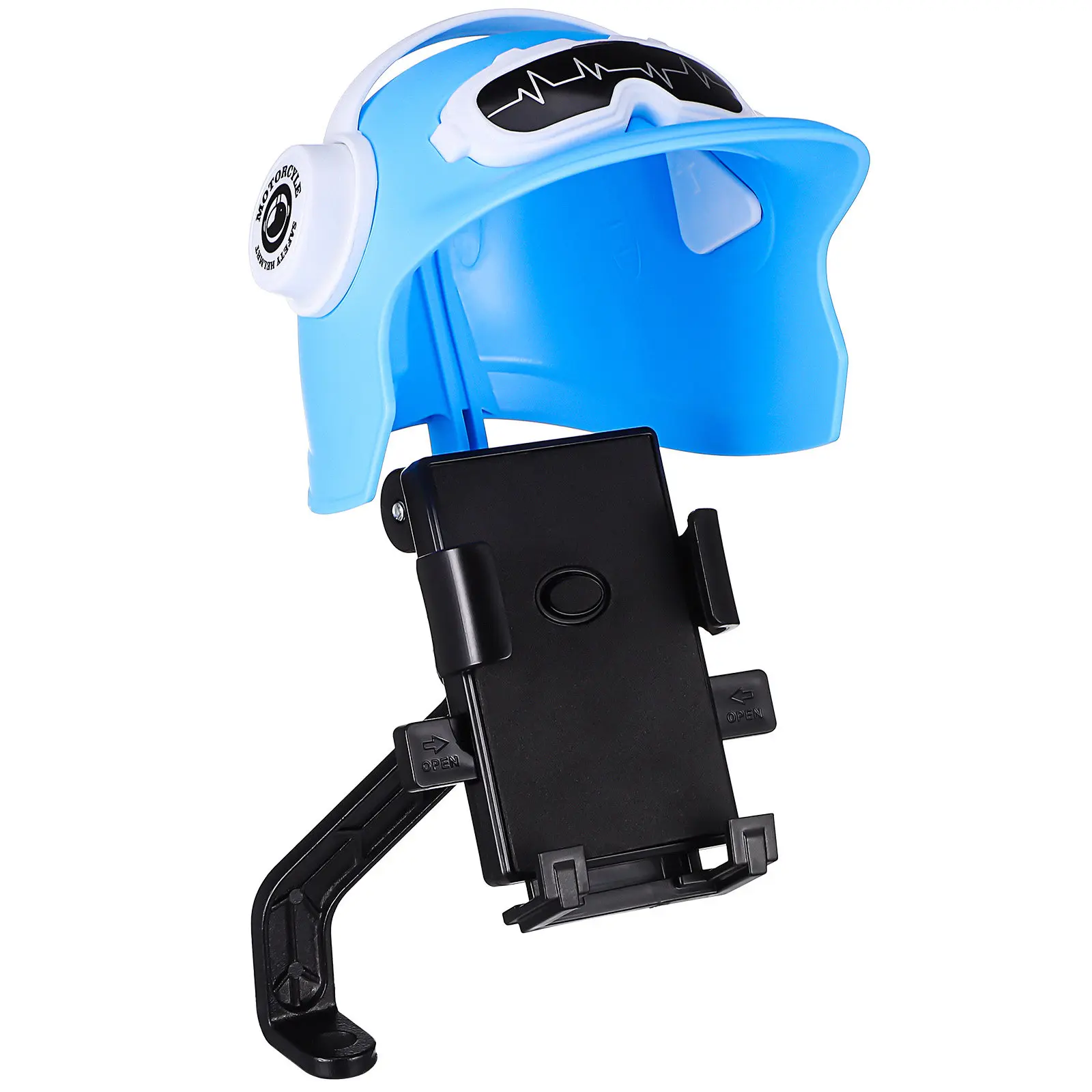 

Bike Phone Holder Motorcycle Mirror Mount with Adjustable Sunshade Rainproof Uv Protection Secure Clamp Hands-Free Navigation