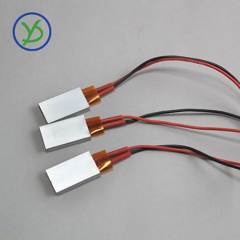 12V~220V Constant Temperature Ceramic PTC Heating Sheet Aluminum Shell Heating Plate Electric Heater Accessories 35*21