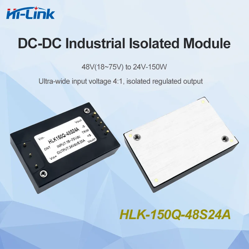 Hi-Link 150W DCDC Power Module 150Q-48S24A 48V to 24V Regulated Single Output Half-Brick Isolated Converter