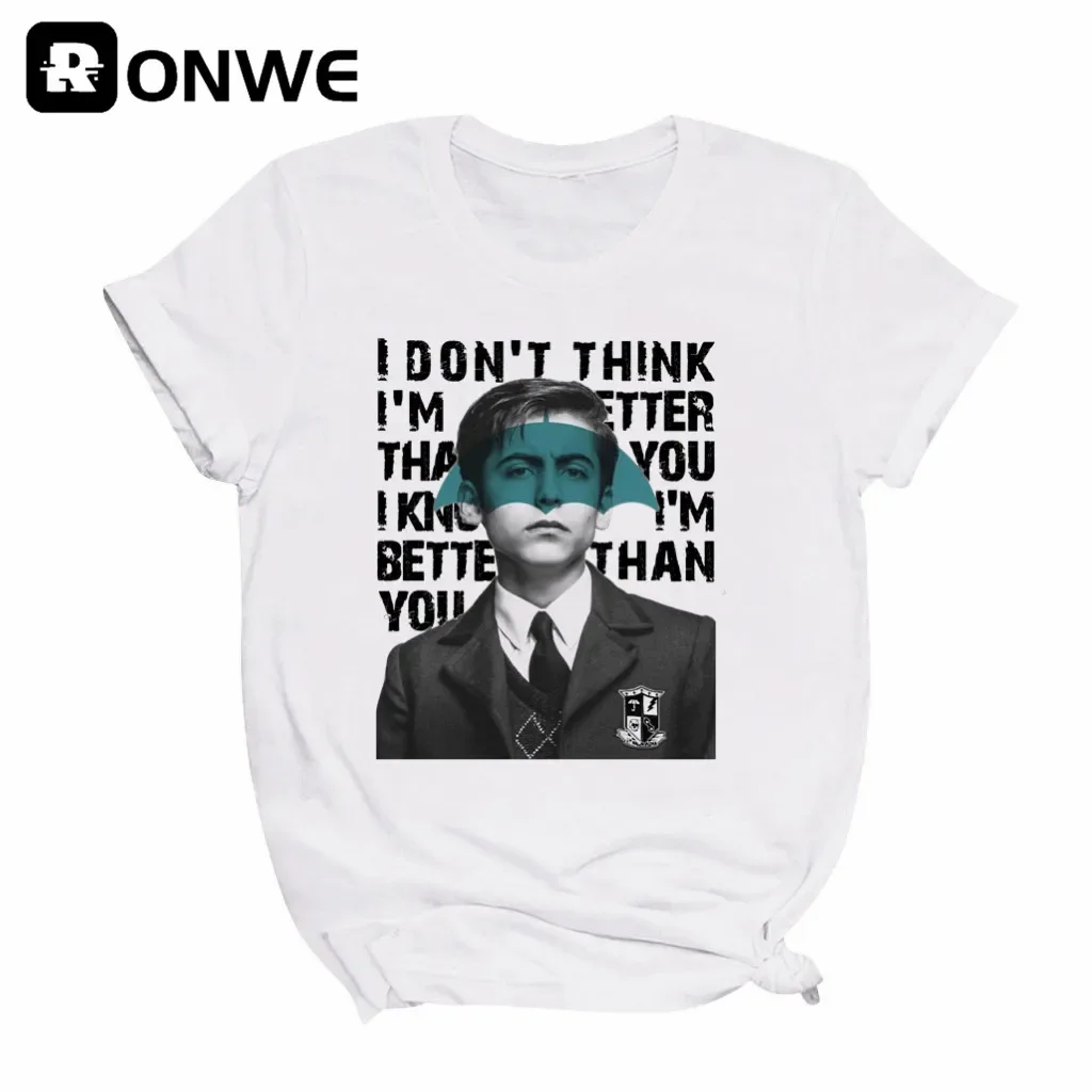 Women's Short Sleeve Casual Tops, Female Streetwear, The Umbrella Academy, Cha-Cha Diego, Vanya Luther, Gril, Drop Ship