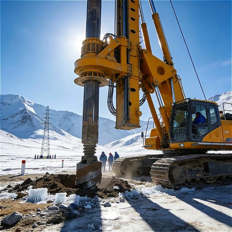 Hydraulic Crawler Earth Auger Rig Torque Bridge Deep Foundation Large Diameter Rock Socketed Bored Pile Installation Customized