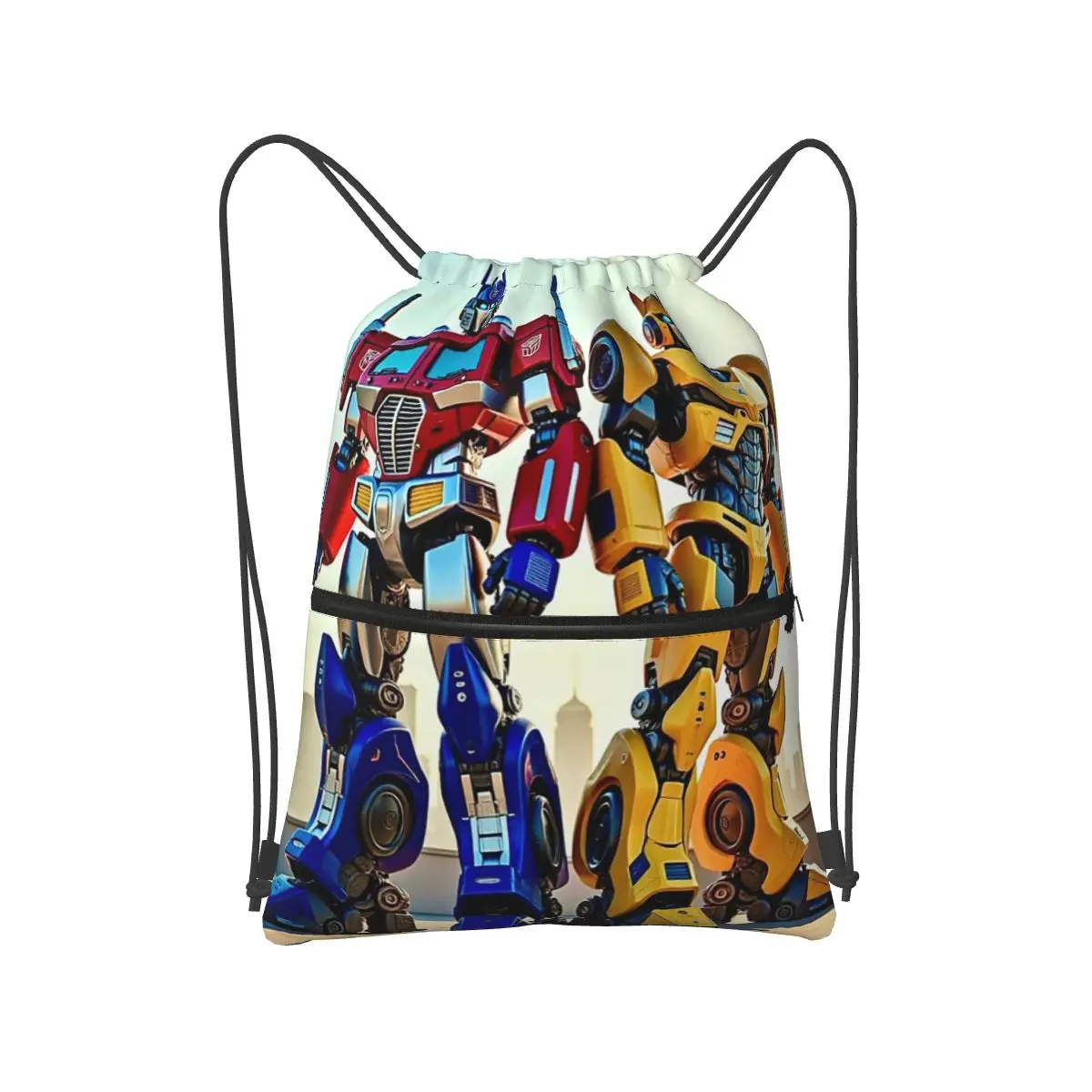 Optimus Prime Backpacks Fashion Drawstring Bags Sports Bag Book Bags for Travel Students