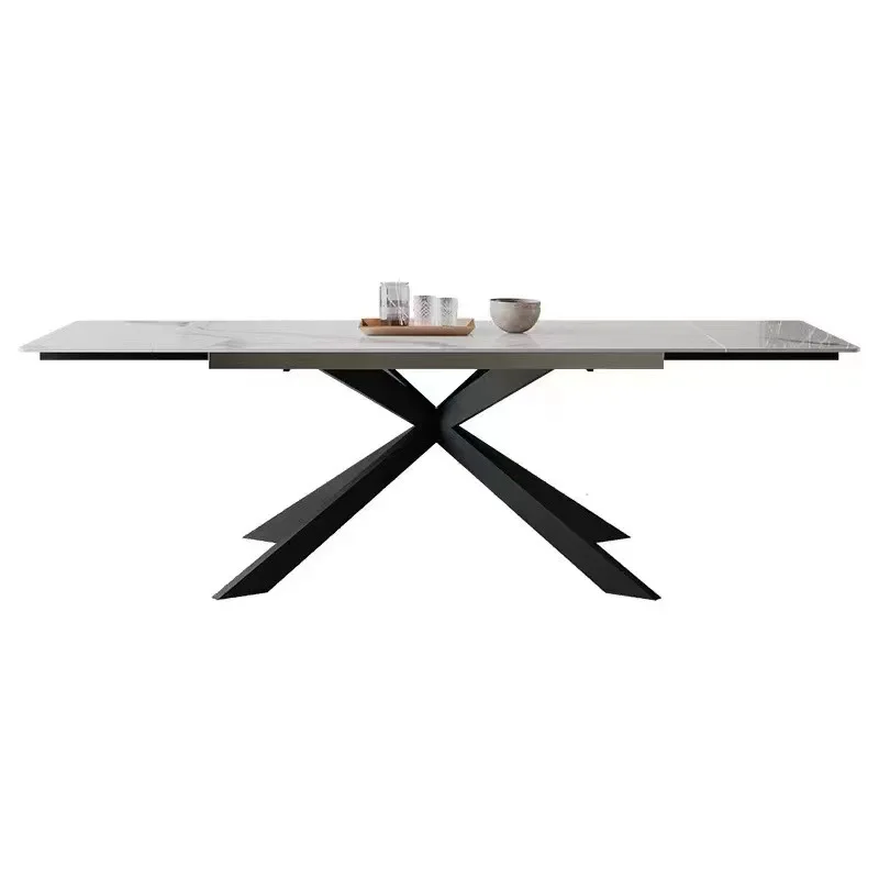 Foldable stretch table sizes are interchangeable with slate functional table sizes from 1.4 m to 2.8 m dining table