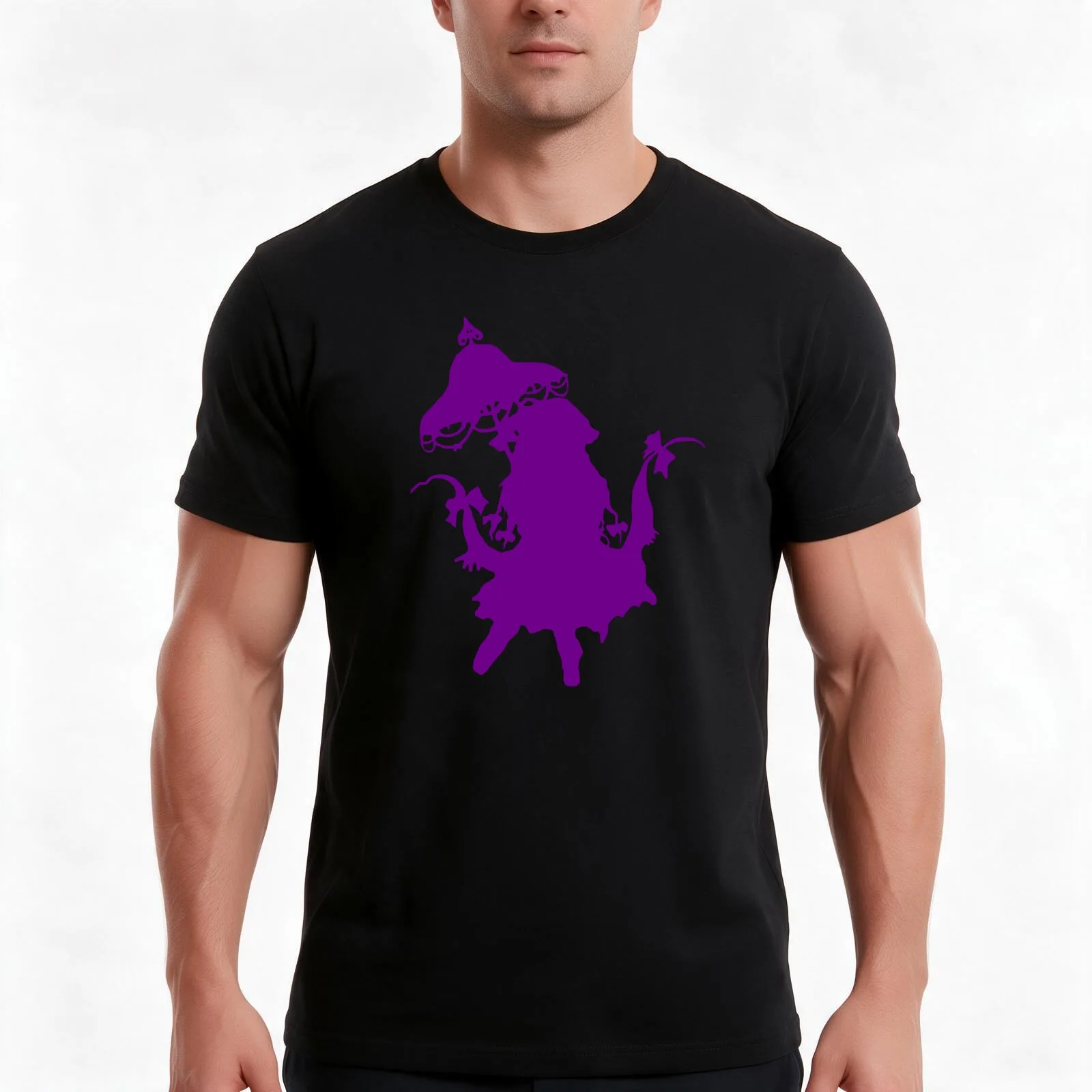 Yakumo Yukari - Touhou Project (Dark Purple) T-Shirt, Summer Casual Cotton Tee, Oversized Streetwear Tops, Vintage Graphic Print