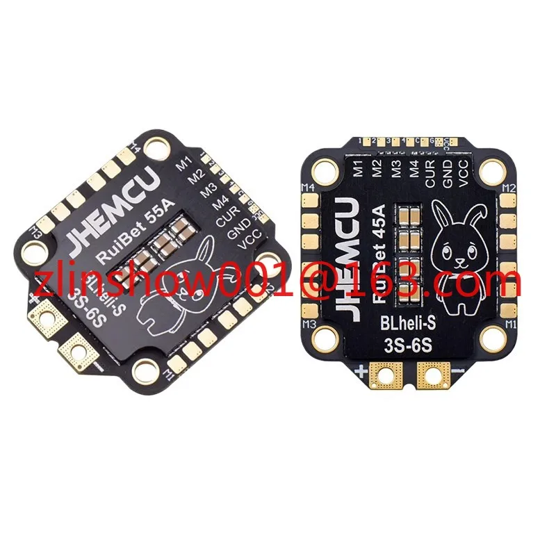 RuiBet 45A 55A 3-6S Dshot600 BLHELI_S 4-in-1 ESC FPV