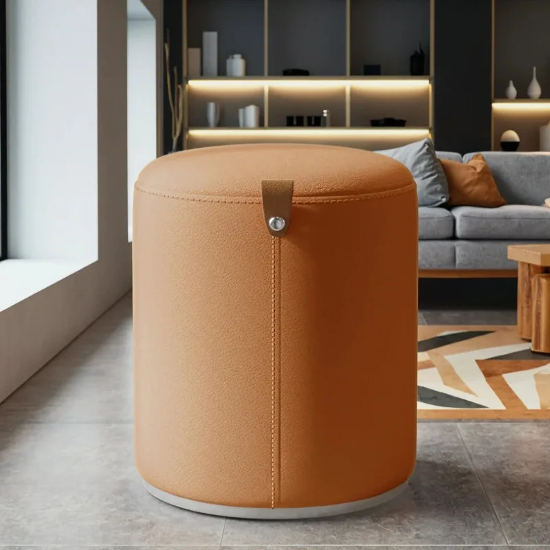 Luxury Style Modern Simple Vanity Stool Home Bedroom Makeup Chair Coffee Table Stool Footstool Shoe Changing Stool