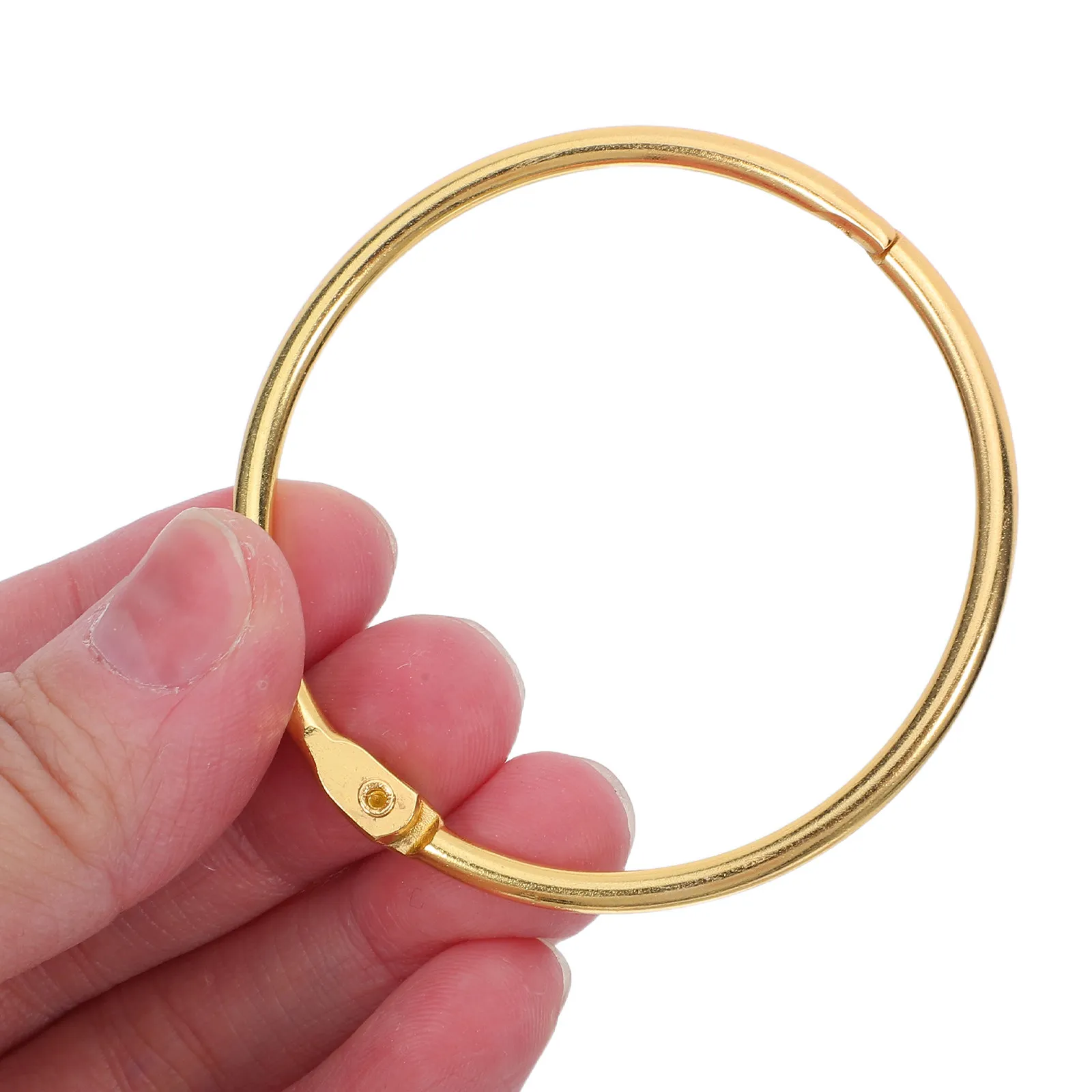 

48Pcs Binder Rings Heavy Duty Metal Loose Leaf Clips 50Mm Inner Diameter for Index Cards Flashcards Scrapbook Office School