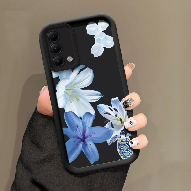 Lily Flower Phone Case For Infinix Camon 50 40 Pro Spark 40C 30 Pro 6 Go 1 2024 Tecno Pova 9 7 Ultra 6 Neo Matte Soft Cover - view 4